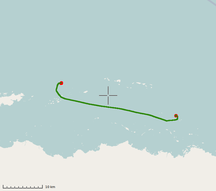 Trace GPS de la nuit du 11 au 12 janvier