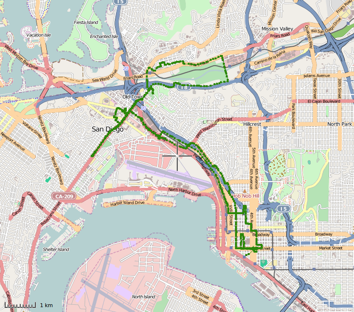 Trace GPS du 15 aout