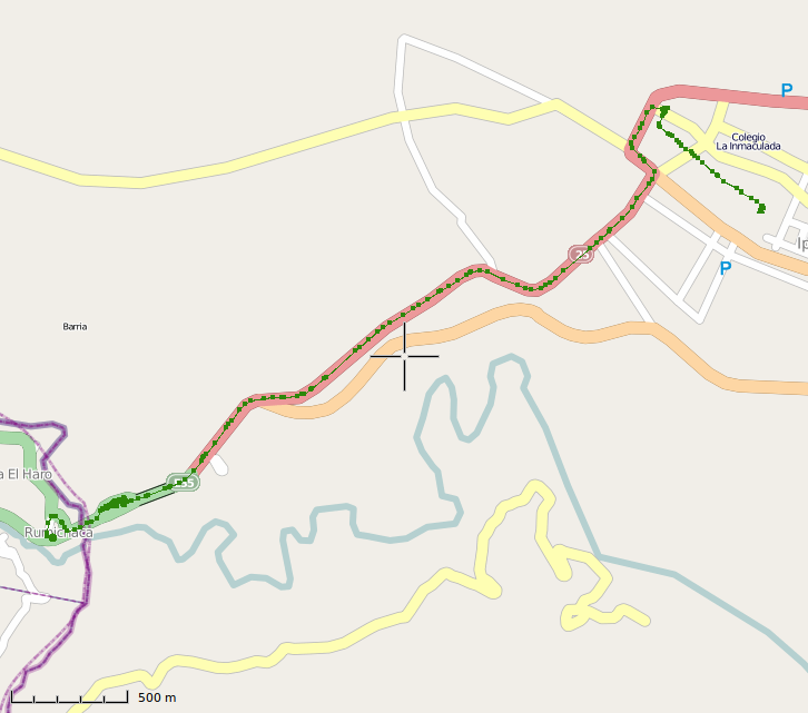 Trace GPS du 1er mars en Colombie