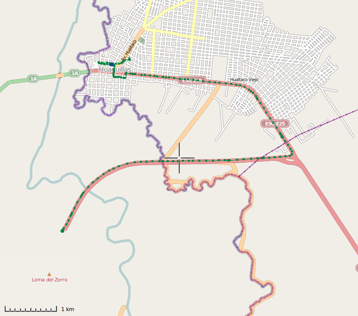 Trace GPS du 23 mars en Équateur